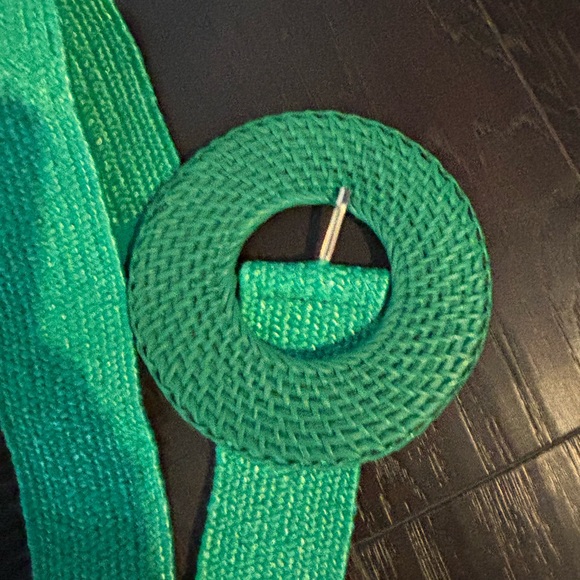 Buru Other - Buru Green Rattan Circle Stretch Belt